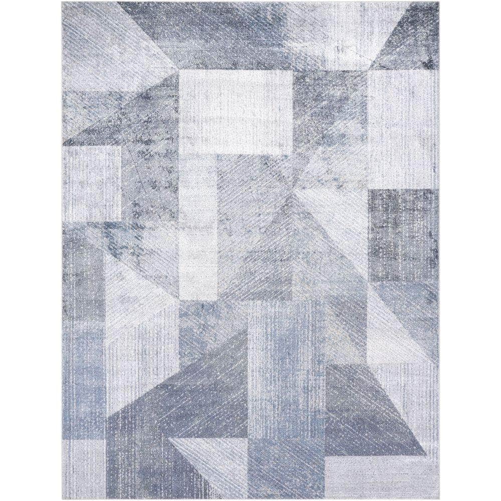 Machine Woven LLL-2356 Slate, White Rugs #color_slate, white