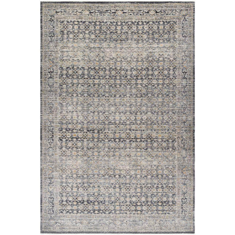 Machine Woven BOMG-2308 Taupe, Black Rugs #color_taupe, black