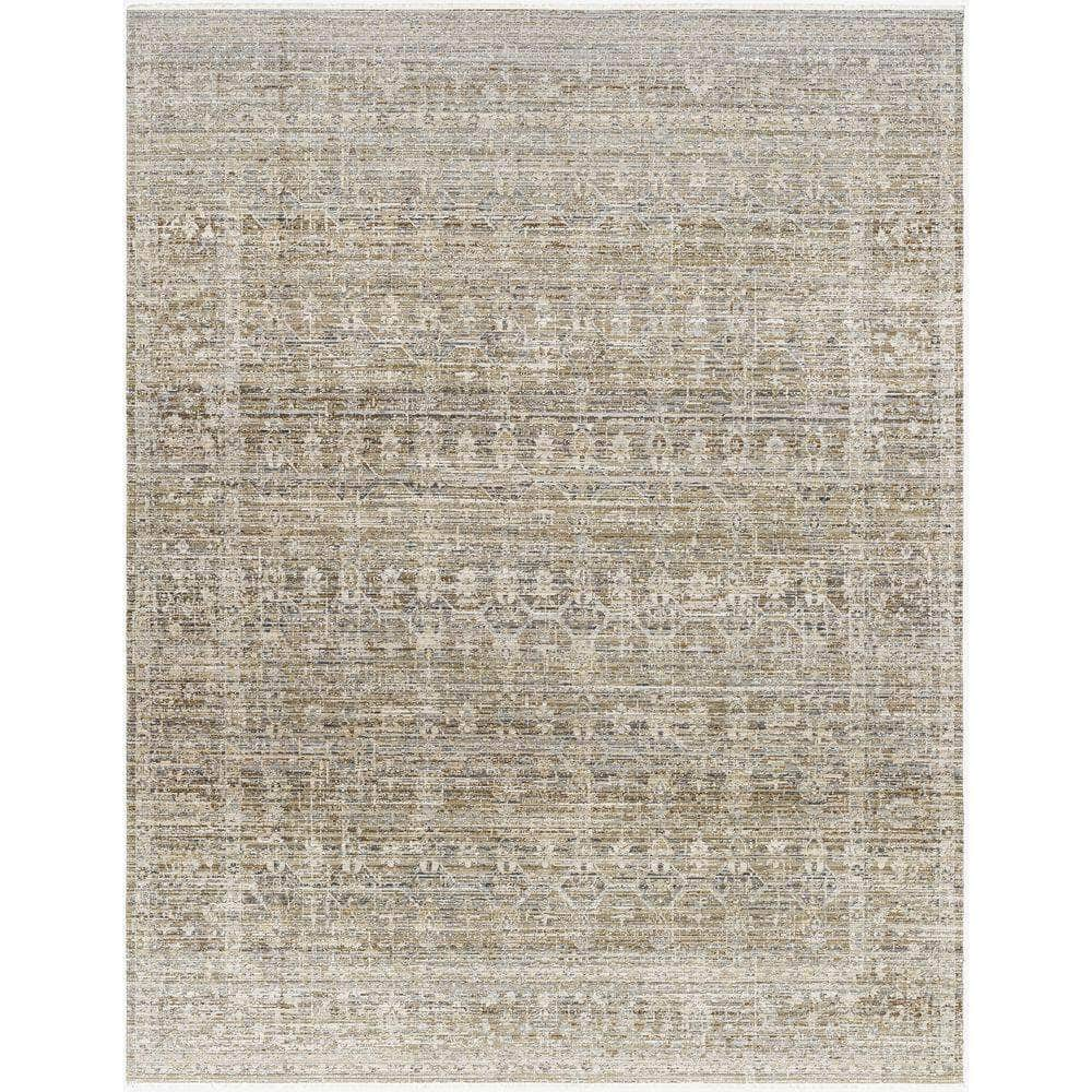 Machine Woven BOMG-2311 Taupe, Charcoal Rugs #color_taupe, charcoal