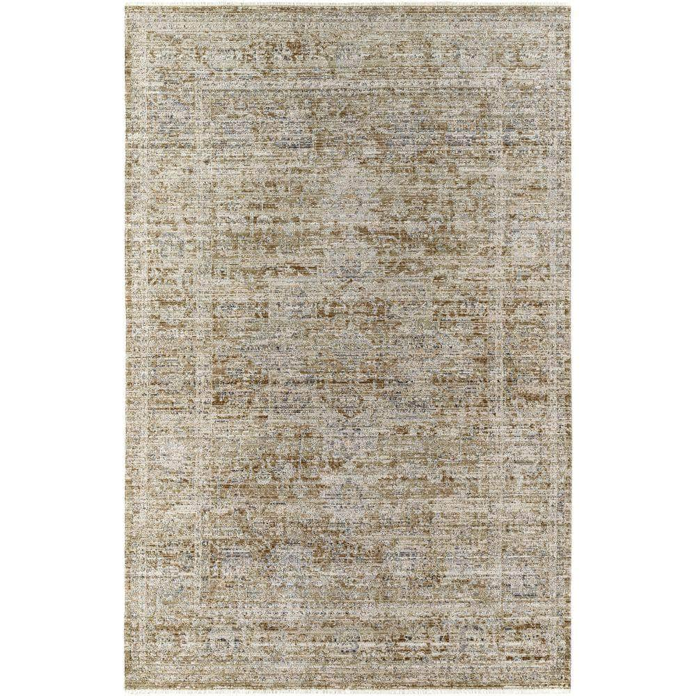 Machine Woven BOMG-2310 Taupe, Dark Brown Rugs #color_taupe, dark brown