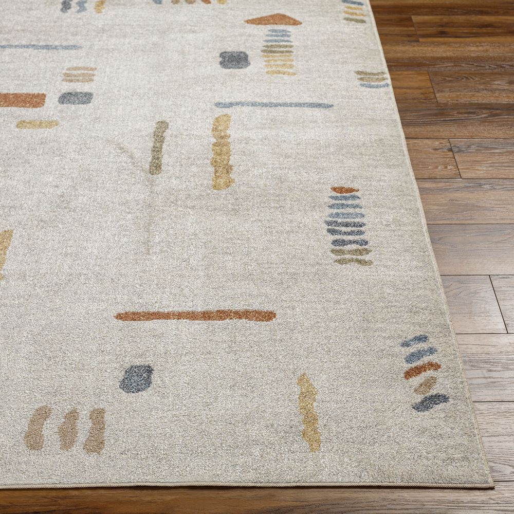 Machine Woven LLL-2313 Oatmeal, Gray Rugs #color_oatmeal, gray