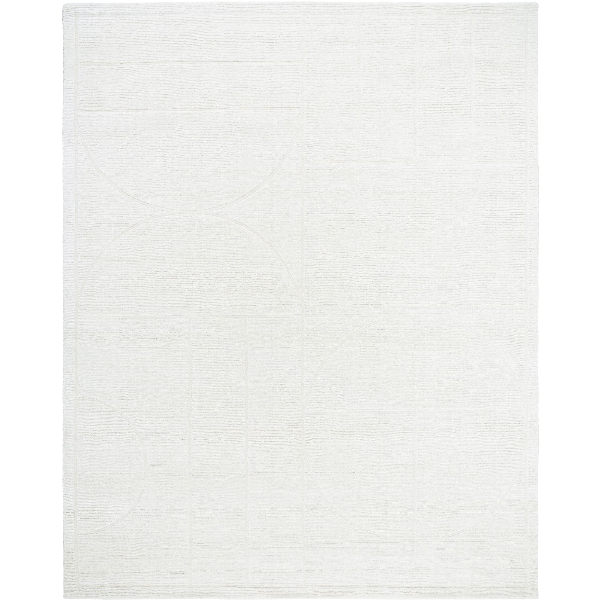 Handmade M-5485 Off-White, Light Silver Rugs #color_off-white, light silver