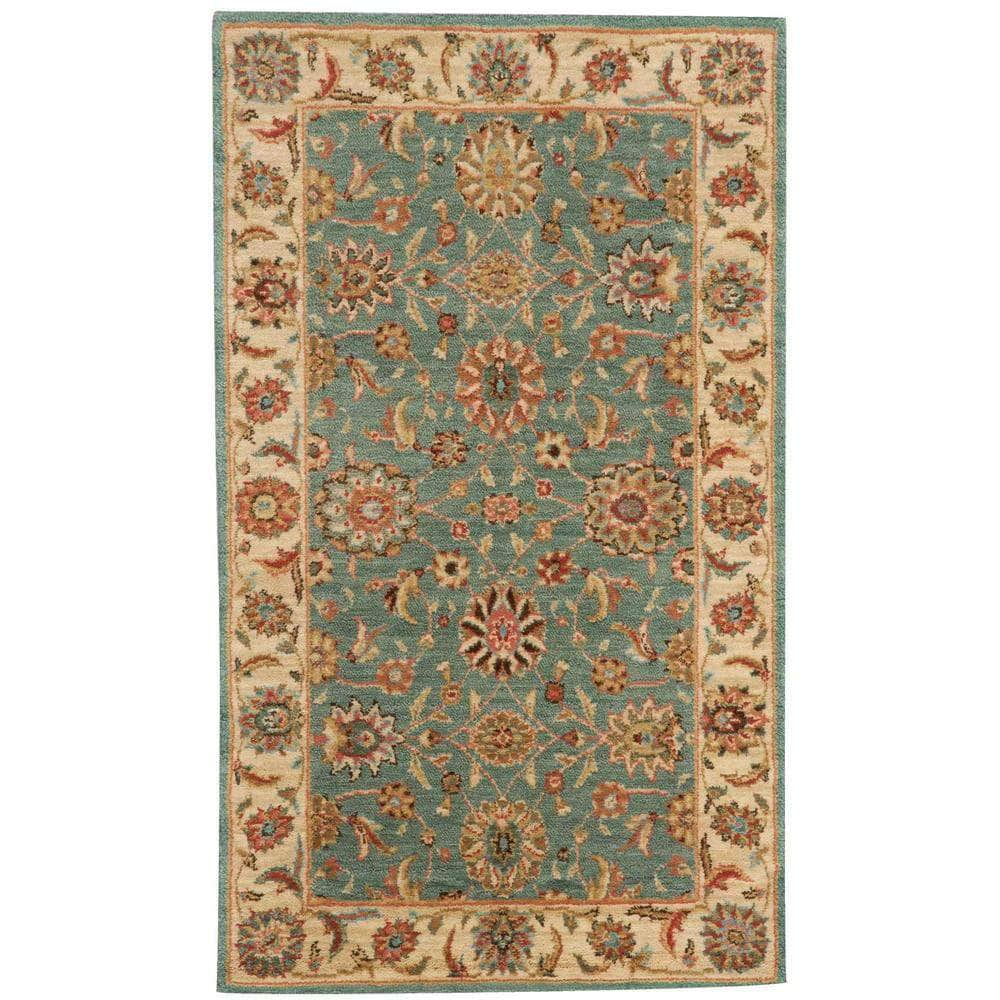 Living Treasures LI05 Aqua Rugs #color_aqua