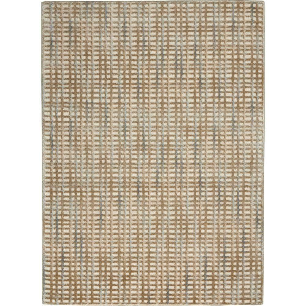 Solace SLA04 Beige/Blue Rugs #color_beige/blue