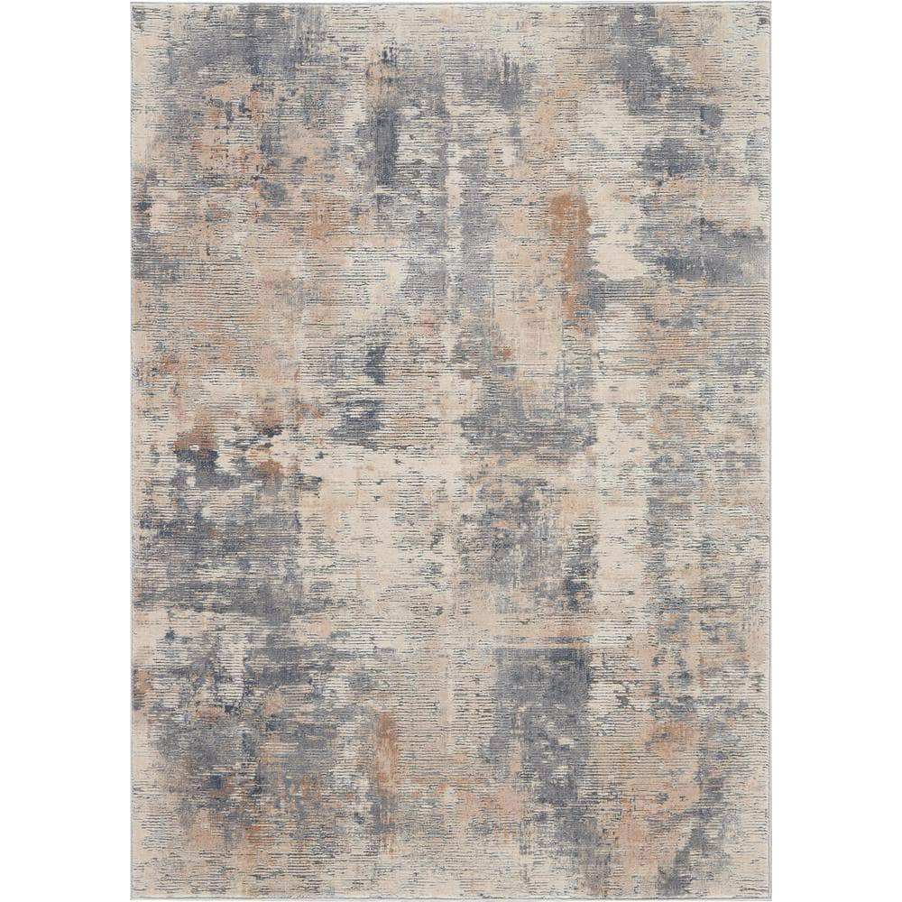 Rustic Textures RUS05 Beige/Grey Rugs #color_beige/grey