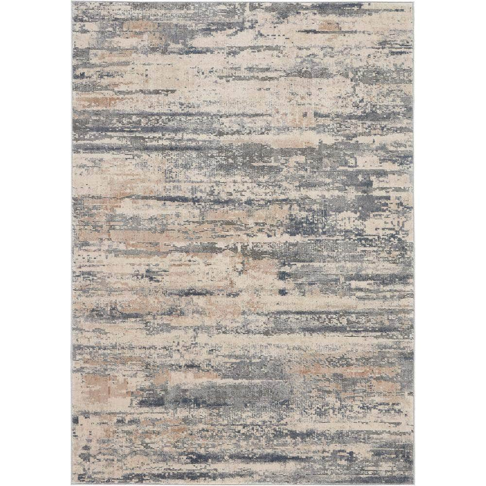 Rustic Textures RUS04 Beige/Grey Rugs #color_beige/grey