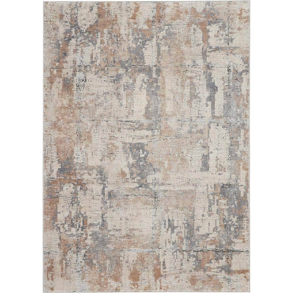 Rustic Textures RUS06 Beige/Grey Rugs #color_beige/grey