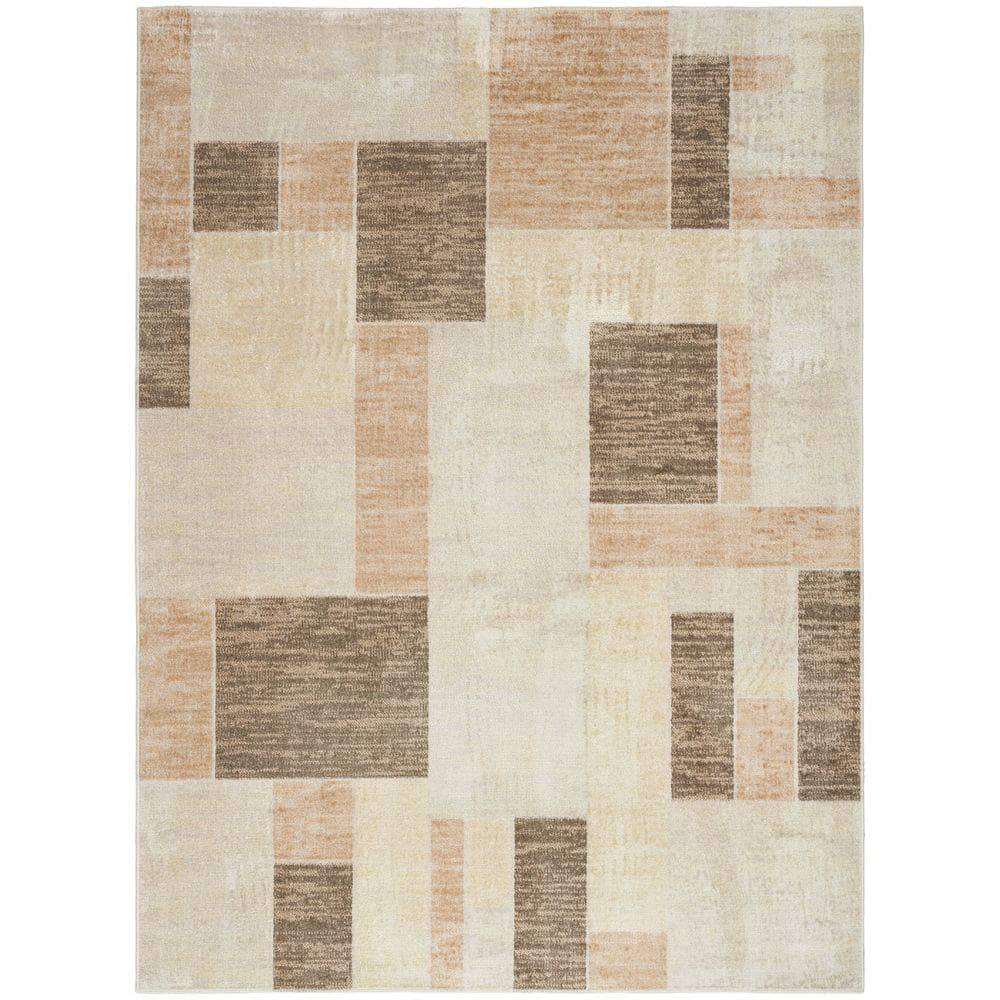 Astra Machine Washable ASW09 Beige Multicolor Rug #color_beige multicolor