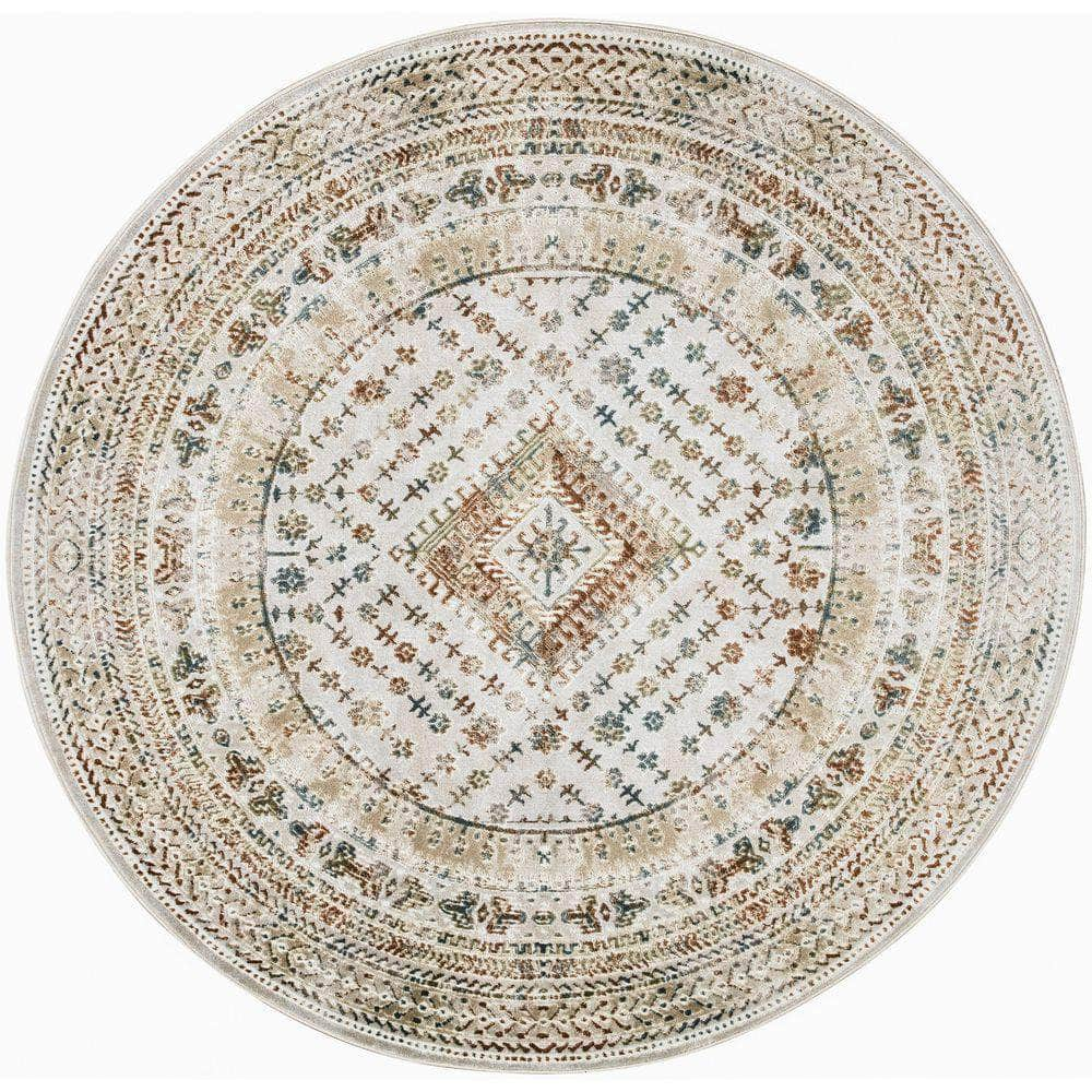 Thalia THL04 Beige Multicolor Rug #color_beige multicolor