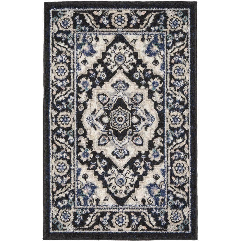 Passion PSN33 Black Ivory Rugs #color_black ivory