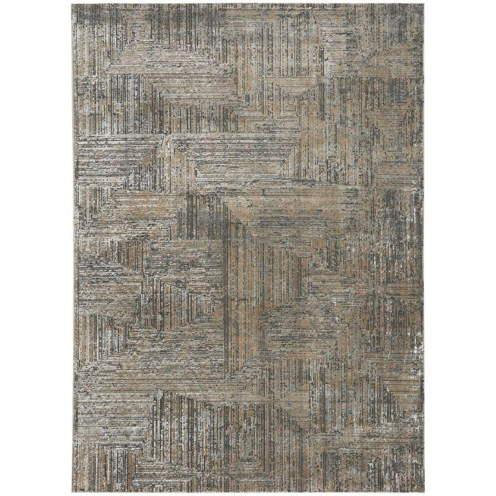 CK024 Irradiant IRR01 Black Ivory Rug #color_black ivory