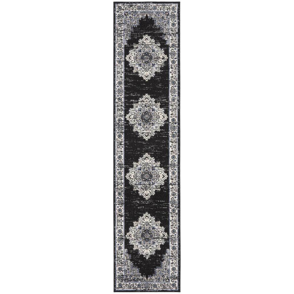 Passion PSN03 Black Ivory Rugs #color_black ivory