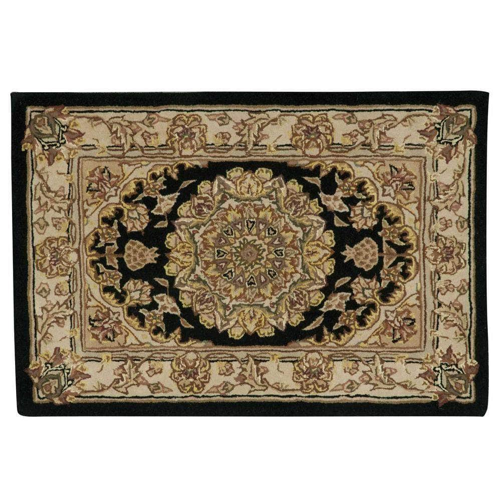 Nourison 2000 2233 Black Rugs #color_black