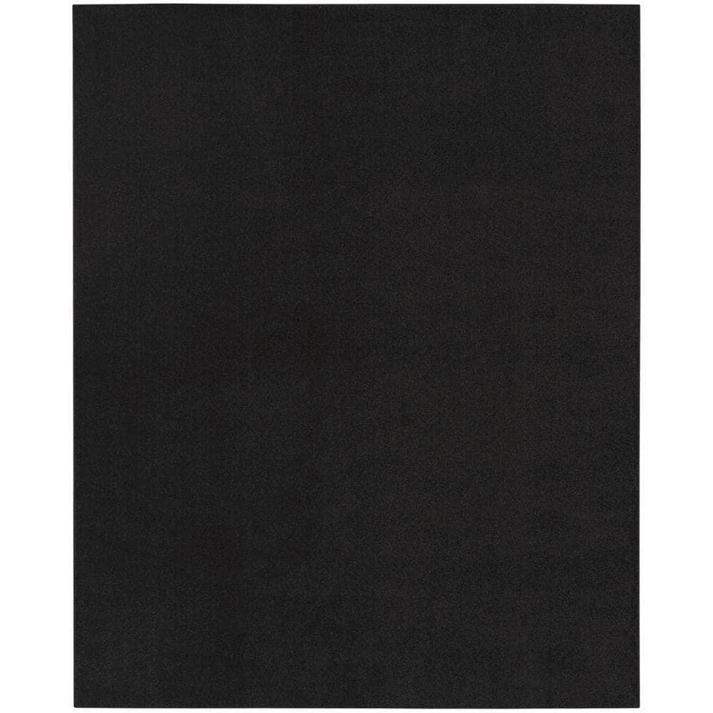 Nourison Essentials NRE01 Black Rugs #color_black