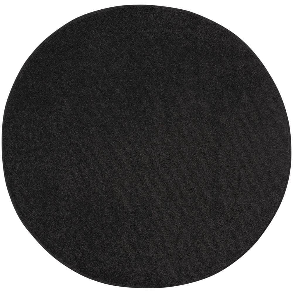 Nourison Essentials NRE01 Black Rugs #color_black