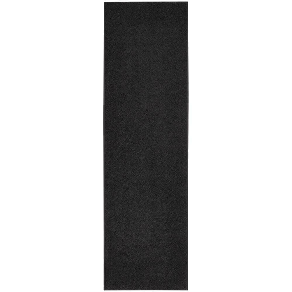 Nourison Essentials NRE01 Black Rugs #color_black