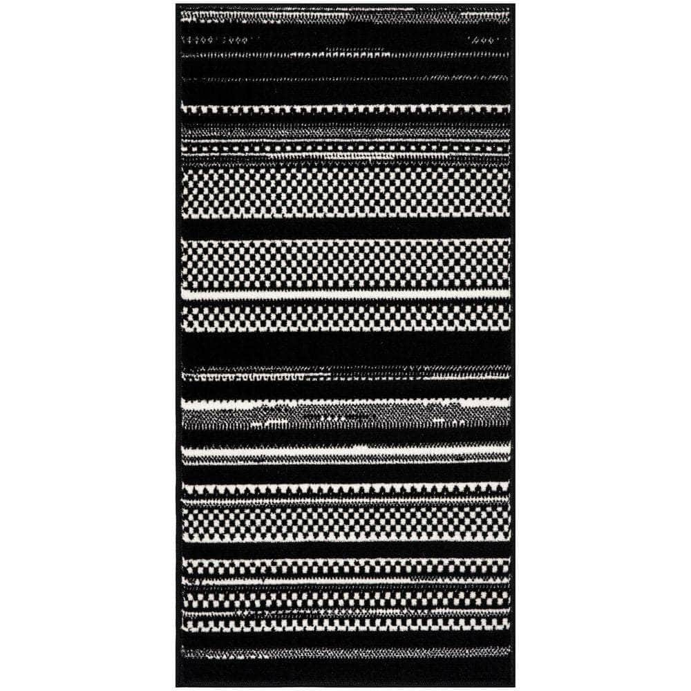 Grafix GRF41 Black White Rug #color_black white