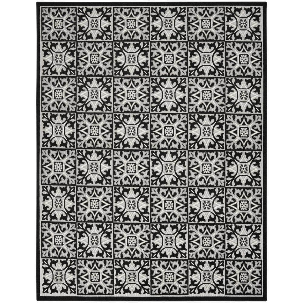 Aloha ALH34 Black White Rugs #color_black white