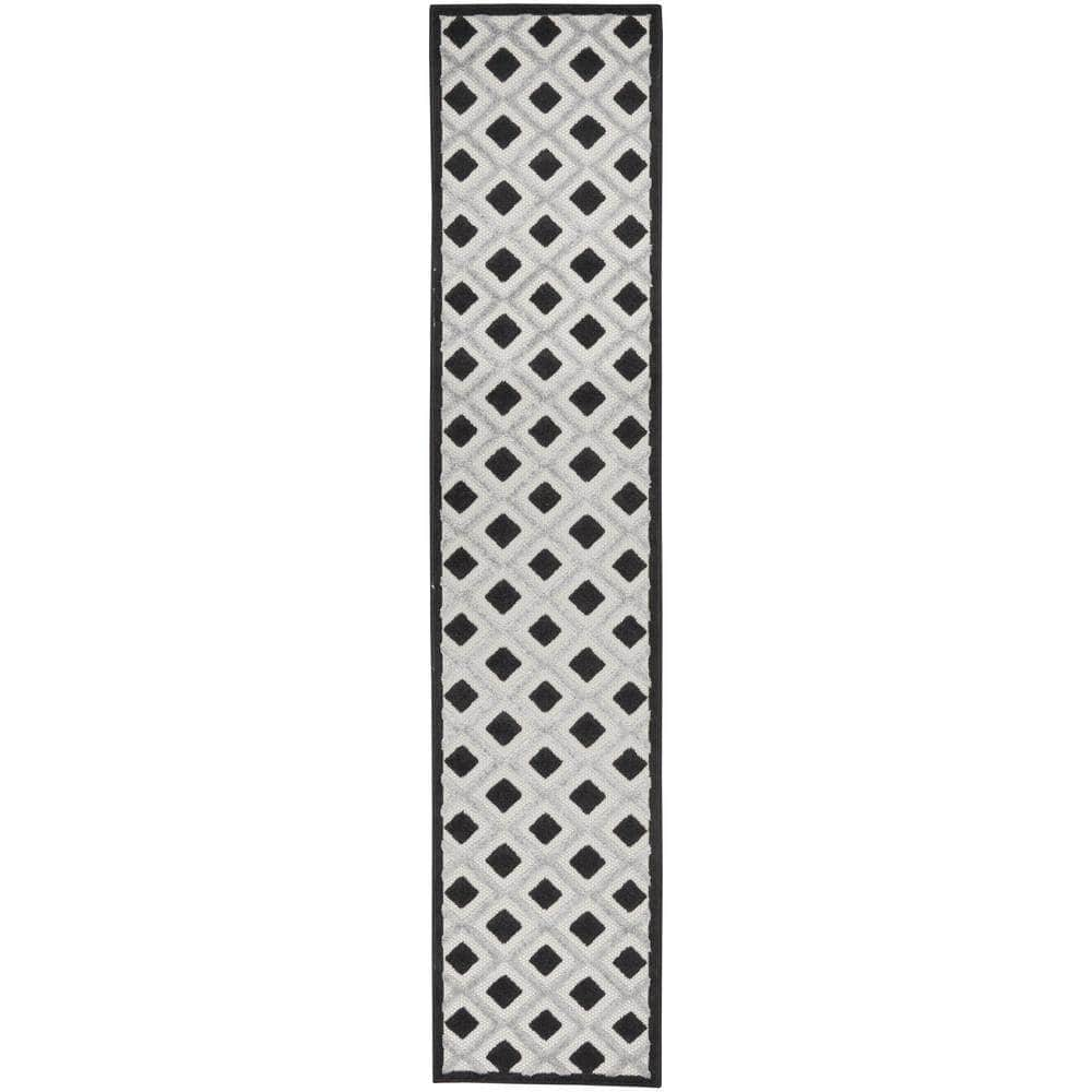 Aloha ALH26 Black White Rugs #color_black white