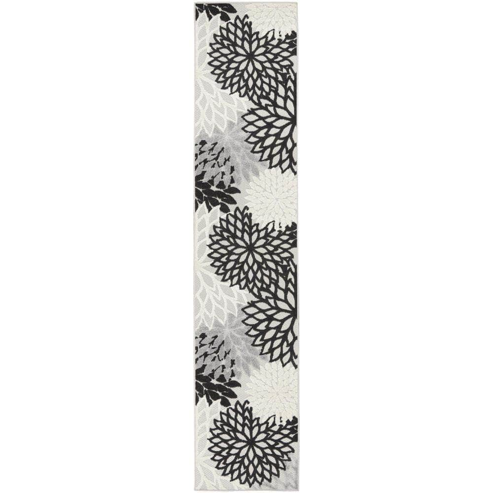 Aloha ALH05 Black White Rugs #color_black white