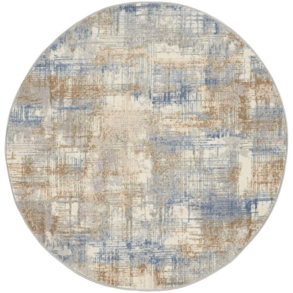 Ck950 Rush CK951 Blue/Beige Rugs #color_blue/beige