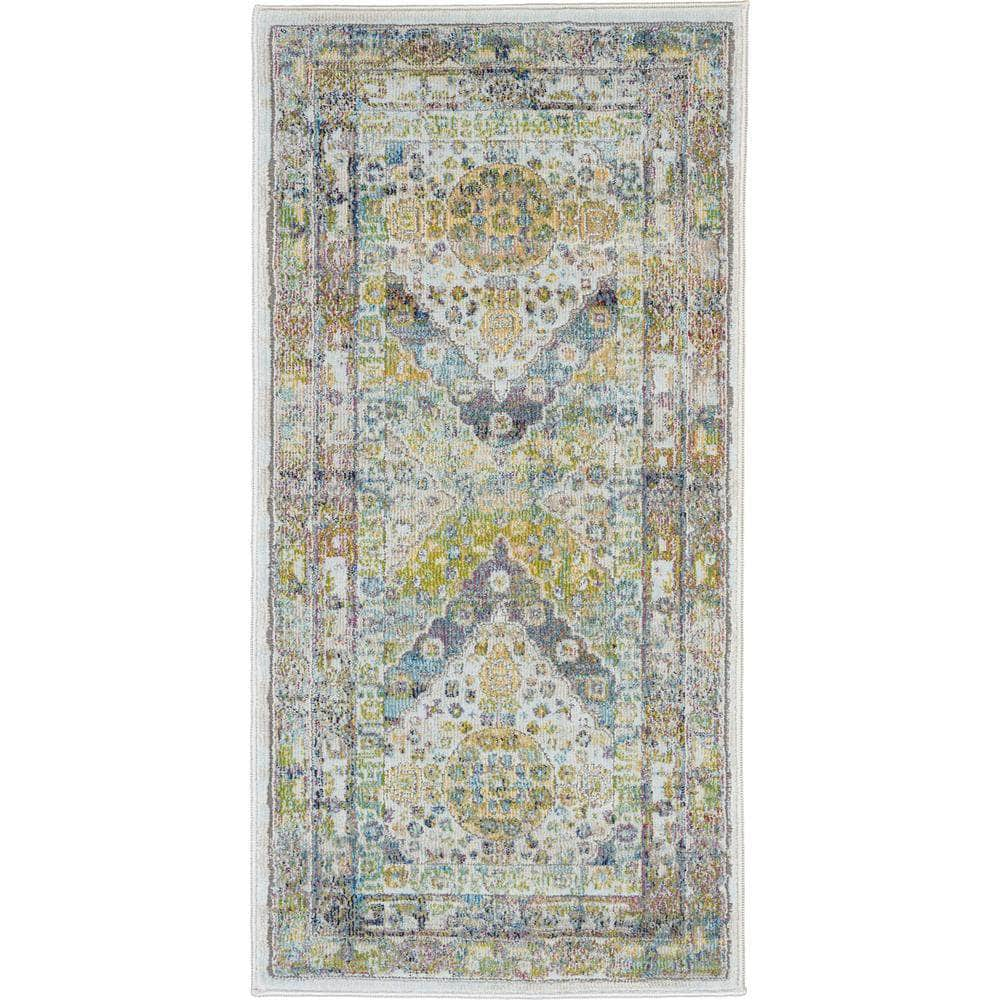 Global Vintage GLB07 Blue/Green Rugs #color_blue/green