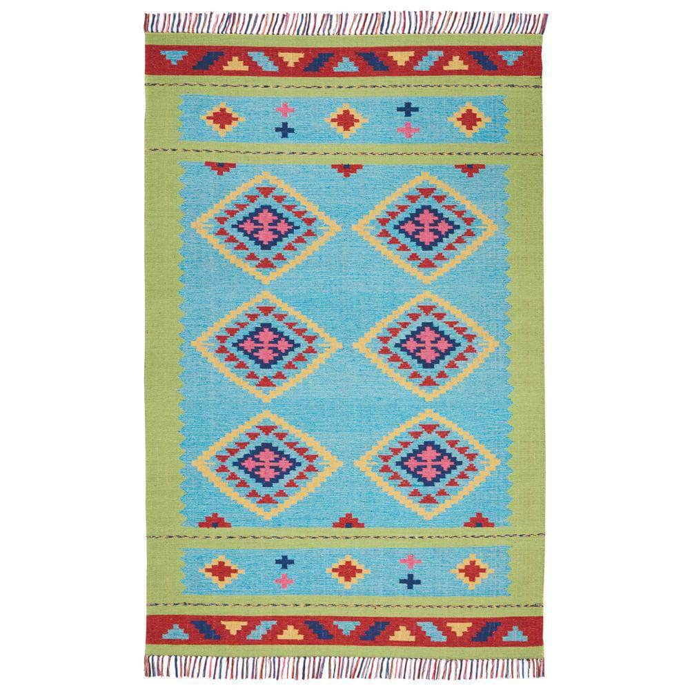 Baja BAJ02 Blue/Green Rugs #color_blue/green