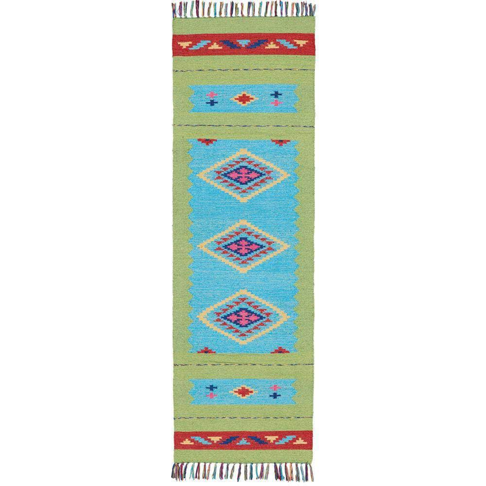 Baja BAJ02 Blue/Green Rugs #color_blue/green