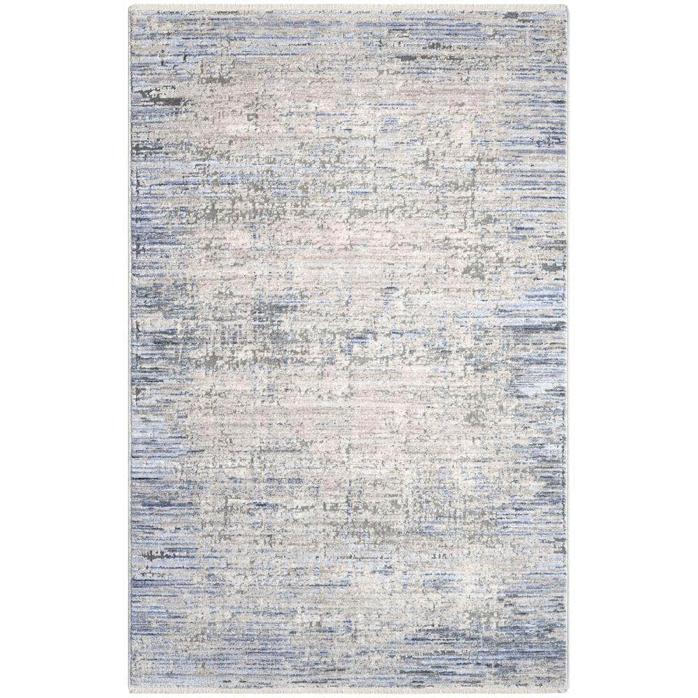 Modern Abstract MAB02 Blue Grey Rug #color_blue grey