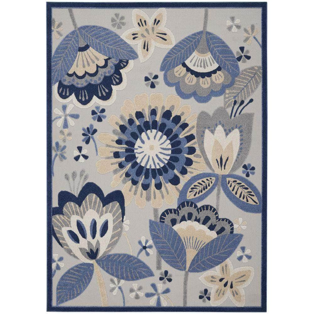 Aloha ALH25 Blue/Grey Rugs #color_blue/grey