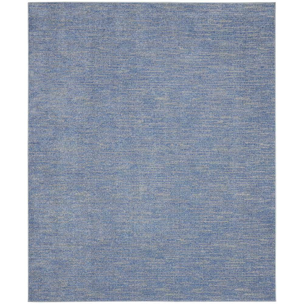 Nourison Essentials NRE01 Blue/Grey Rugs #color_blue/grey