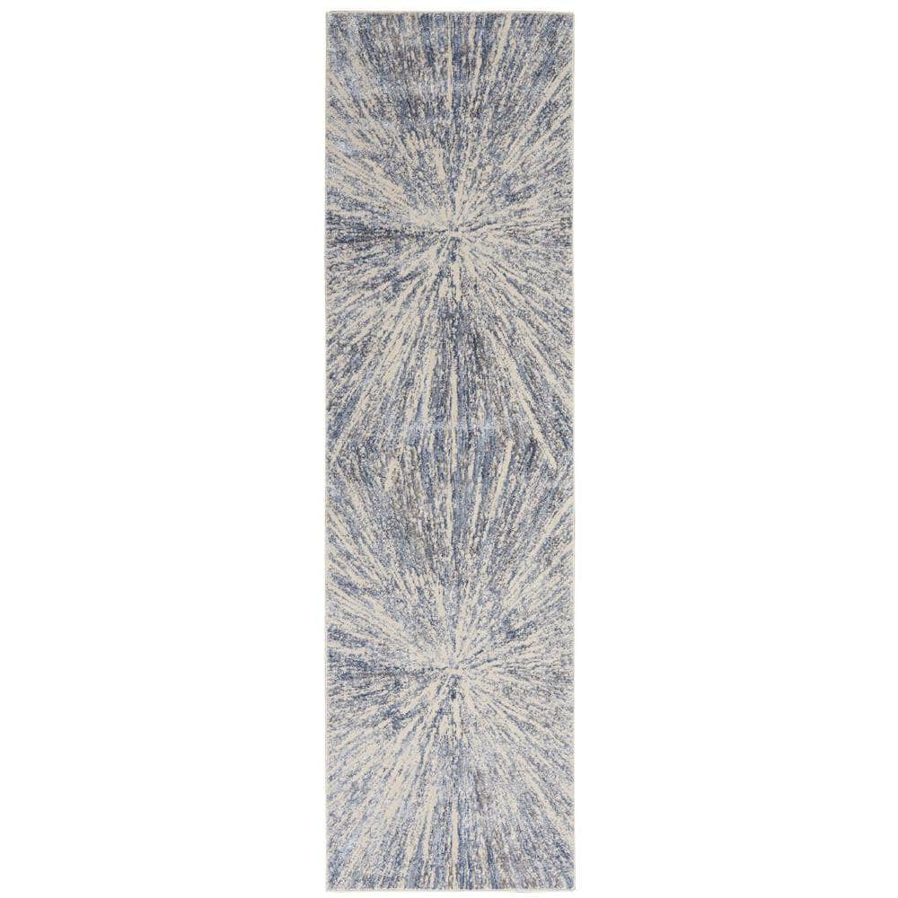 Sleek Textures SLE05 Blue/Grey Rugs #color_blue/grey