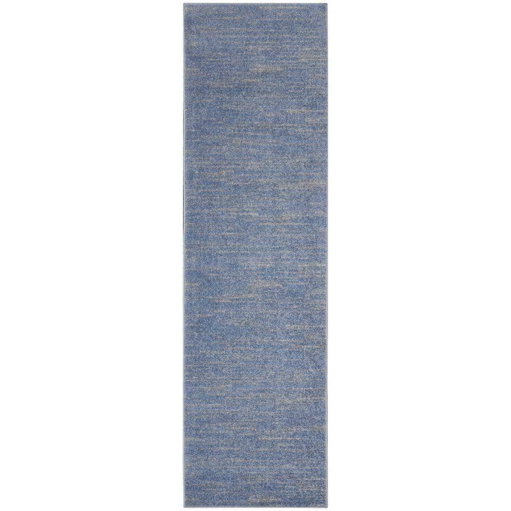 Nourison Essentials NRE01 Blue/Grey Rugs #color_blue/grey