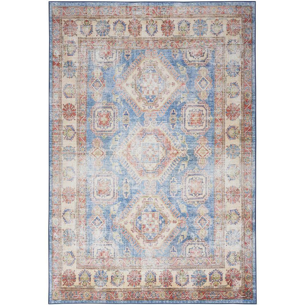 Fulton FUL08 Blue Ivory Rugs #color_blue ivory