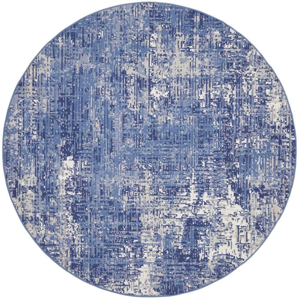 Whimsicle WHS08 Blue Ivory Rugs #color_blue ivory