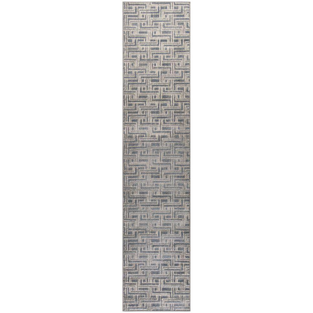 Serenity Home SRH04 Blue Ivory Rug #color_blue ivory