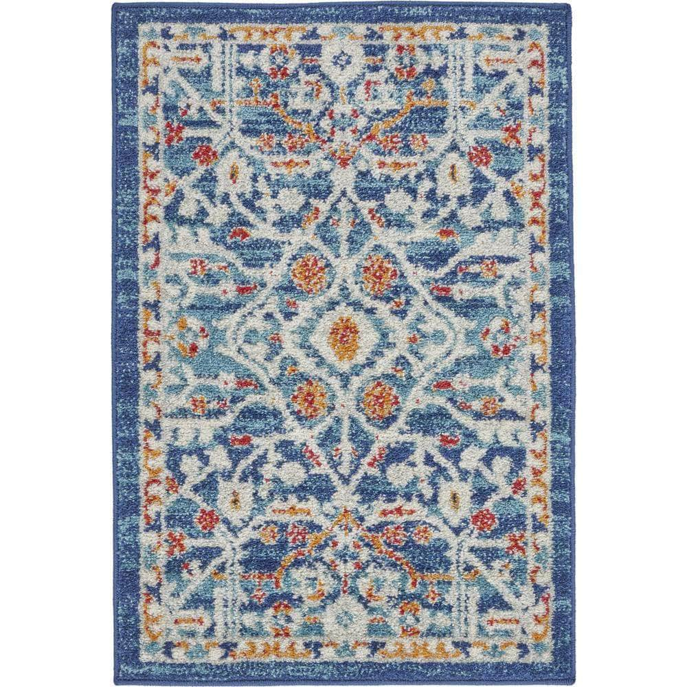 Passion PSN28 Blue/Multicolor Rugs #color_blue/multicolor