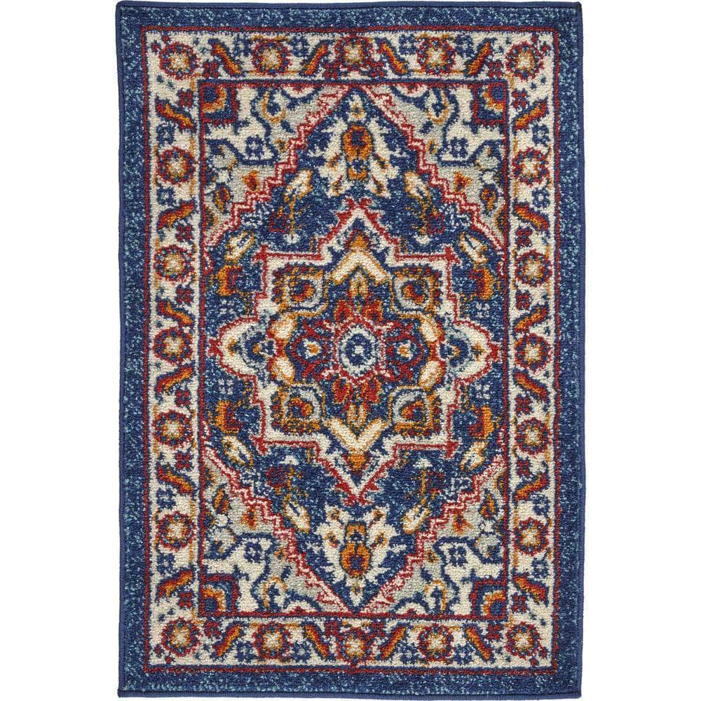 Passion PSN33 Blue/Multicolor Rugs #color_blue/multicolor