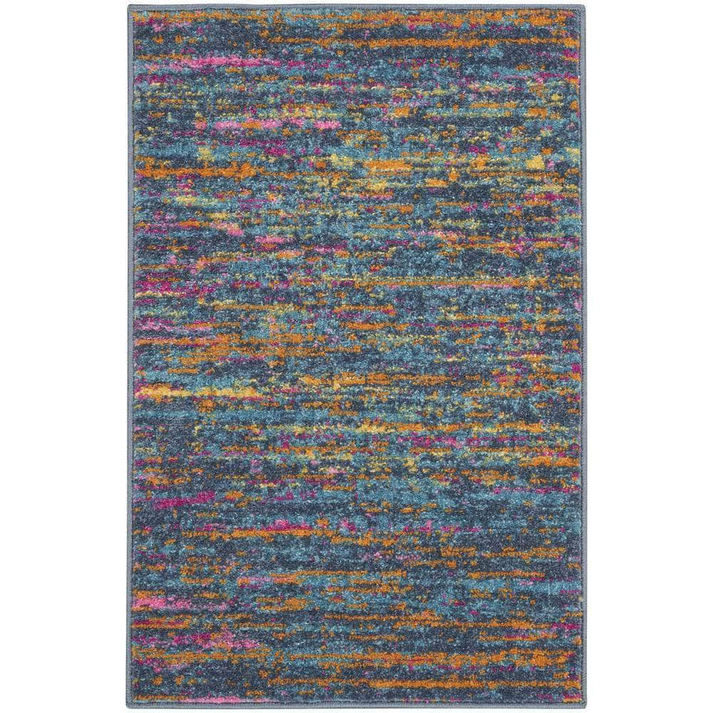 Passion PSN35 Blue/Multicolor Rugs #color_blue/multicolor