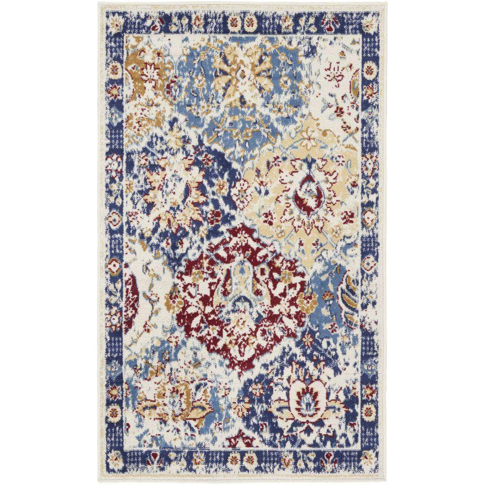 Grafix GRF31 Blue Multicolor Rug #color_blue multicolor