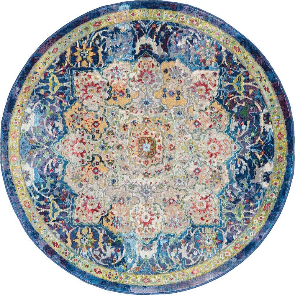 Global Vintage GLB03 Blue Rugs #color_blue