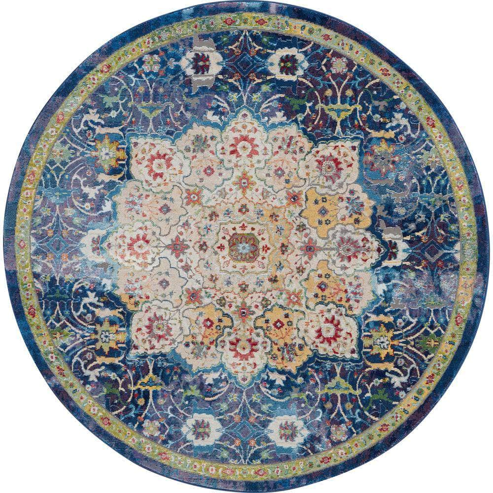 Global Vintage GLB03 Blue Rugs #color_blue