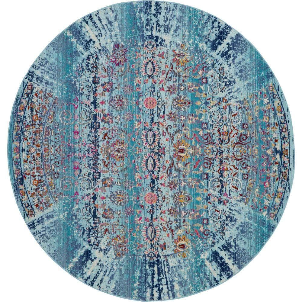 Vintage Kashan VKA02 Blue Rugs #color_blue