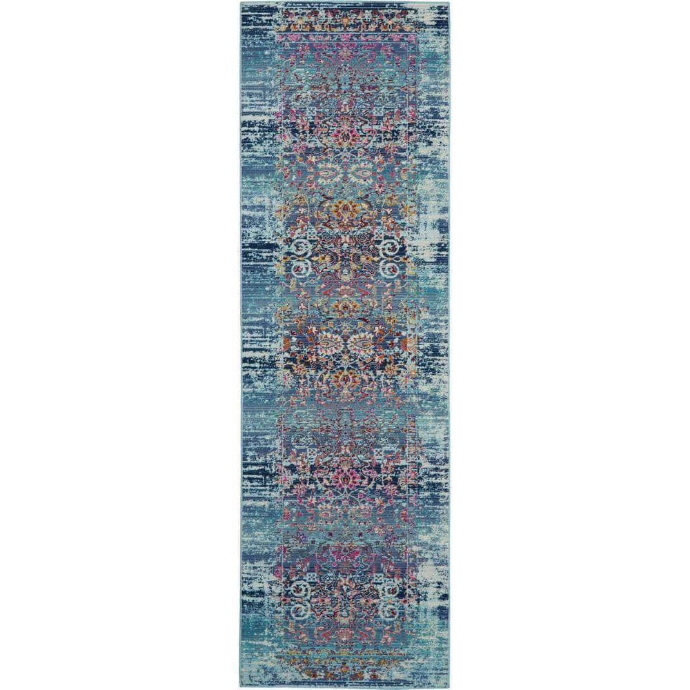 Vintage Kashan VKA02 Blue Rugs #color_blue