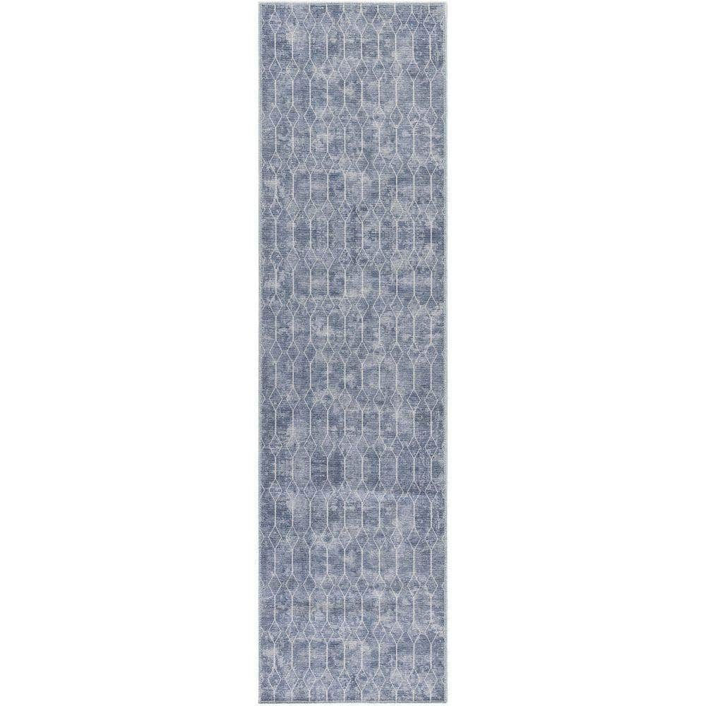 Machine Washable Series 1 SR107 Blue Rug #color_blue