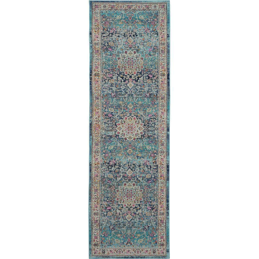 Vintage Kashan VKA01 Blue Rugs #color_blue