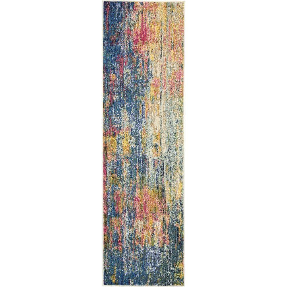 Celestial CES09 Blue/Yellow Rugs #color_blue/yellow