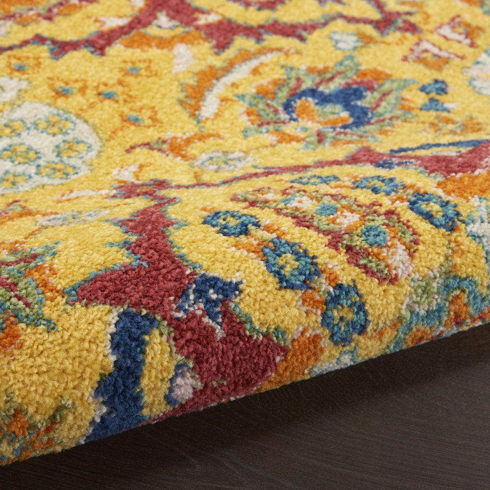 Allur ALR03 Yellow Multicolor Rugs #color_yellow multicolor