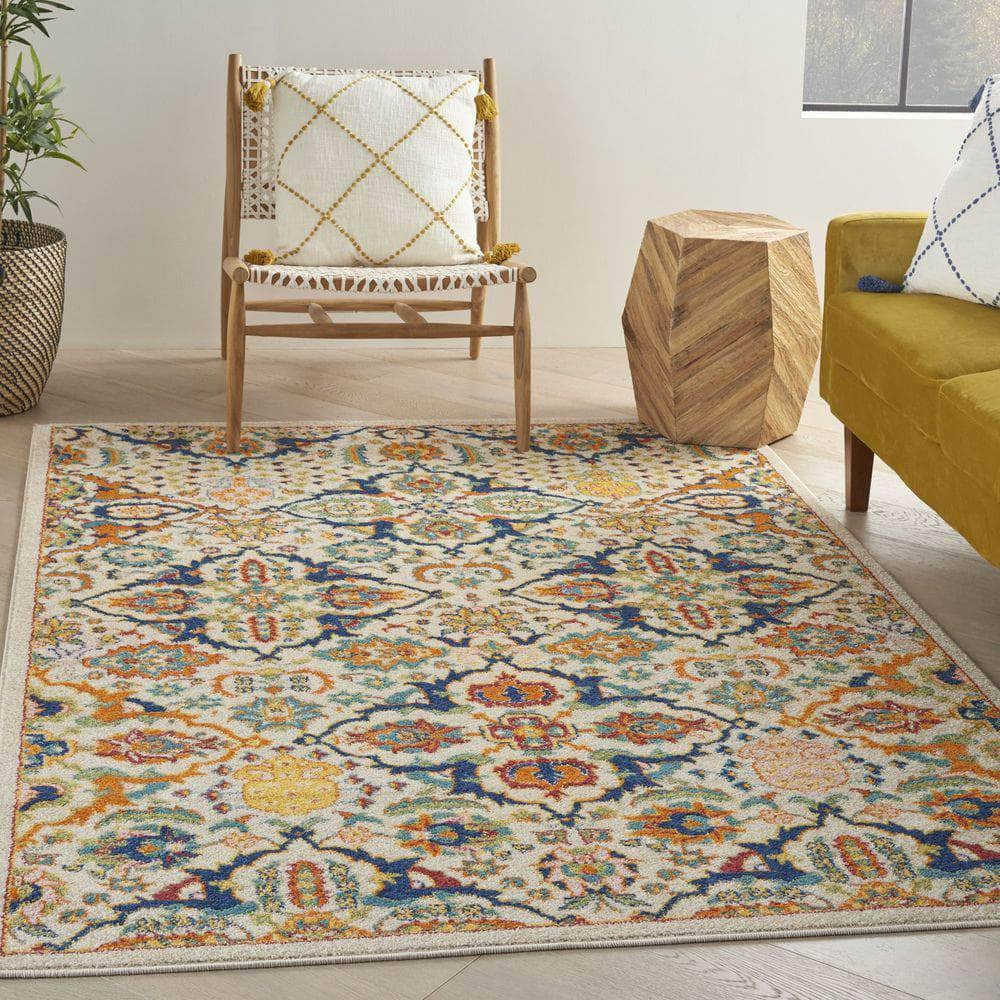 Allur ALR03 Ivory Multicolor Rug #color_ivory multicolor