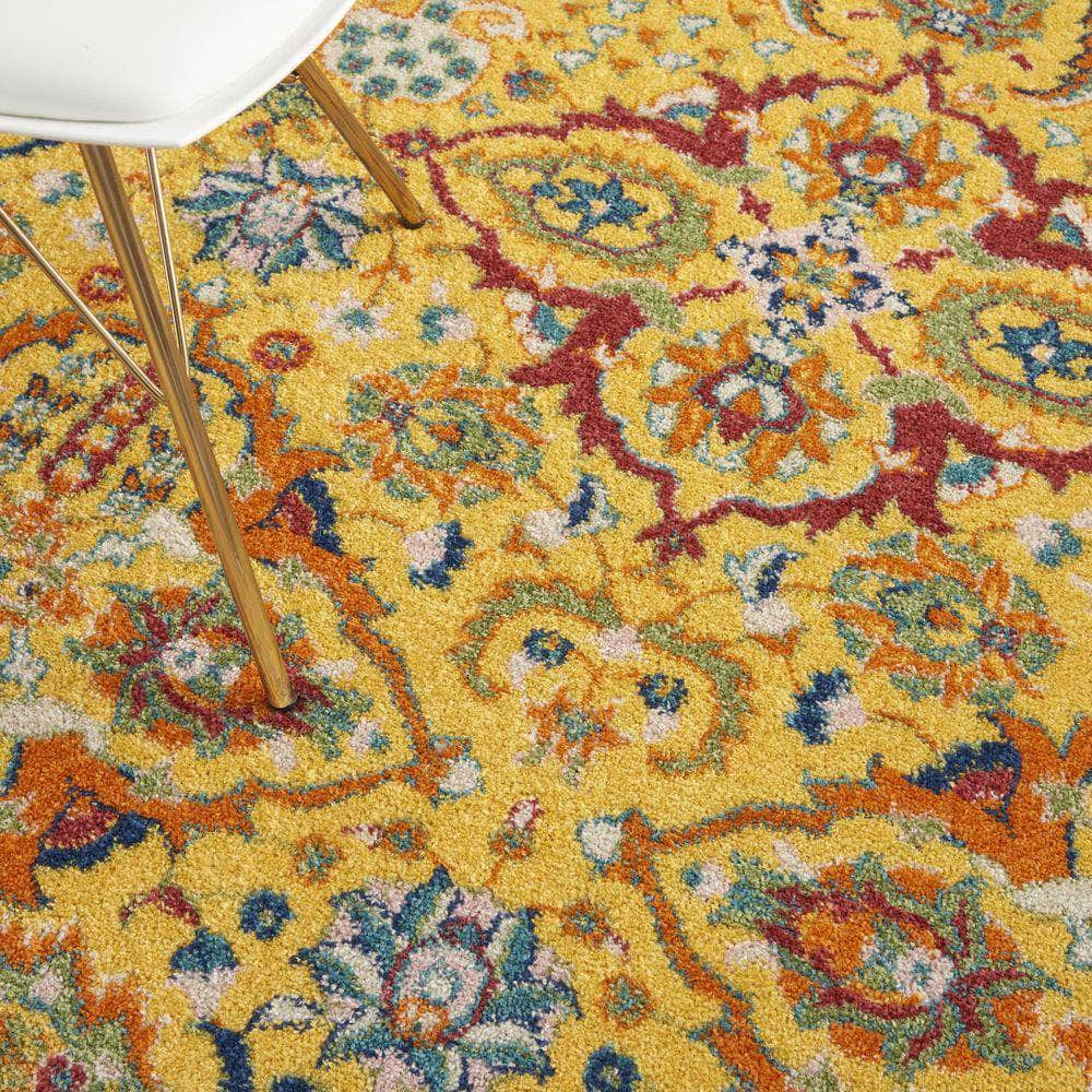 Allur ALR03 Yellow Multicolor Rug #color_yellow multicolor